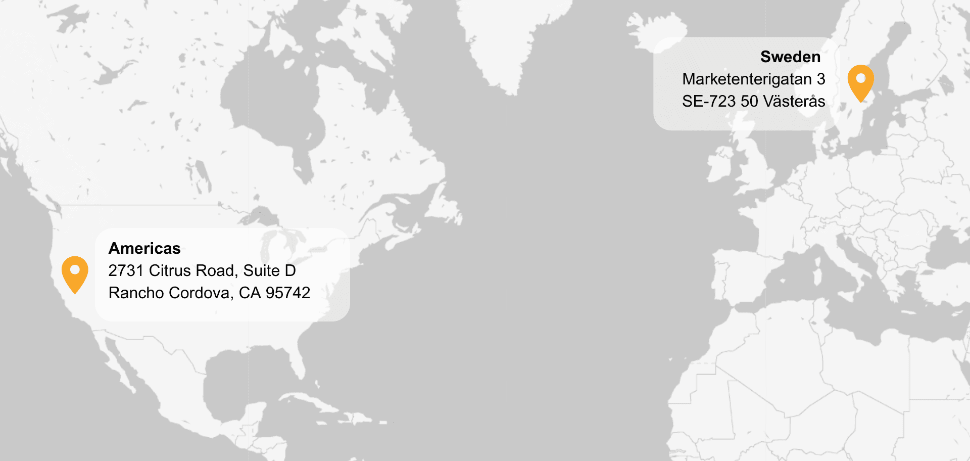 Map of Eliasson Offices